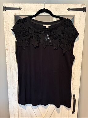 NWT Dress Barn Sleeveless Black Women's Top